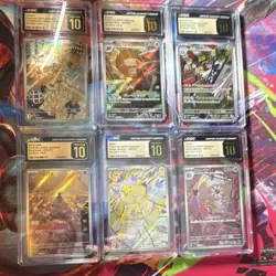 CGC Pristine 10 Pokemon TCG Lot (6 Cards) Joltic Crustle Sandygast - Image 1