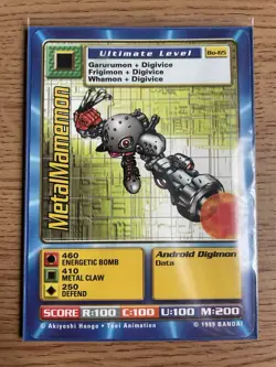 Digimon Metalmamemon Bo-65 Bandai 1999 NM Card - Image 4