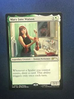 MTG Mary Jane Watson Play Promo Marvel Spider-Man Magic the Gathering TCG - Image 1