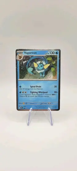 Pokemon TCG: Vaporeon SVP168 Sv: Scarlet & Violet Promo Cosmos Holo Card NM - Image 1