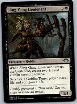 Sling-Gang Lieutenant U The List Reprints 108/254 LP - Image 1