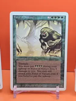 🟢🟢🟢 (4) 1994 MAGIC The Gathering FORCE OF NATURE REVISED 3RD EDITION PLAYED - Image 3