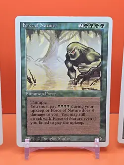 🟢🟢🟢 (4) 1994 MAGIC The Gathering FORCE OF NATURE REVISED 3RD EDITION PLAYED - Image 4
