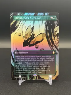 MTG Earthbender Ascension (Borderless) Avatar: The Last Airbender Foil 307 - Image 1