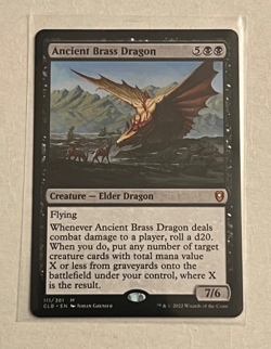 MTG Ancient Brass Dragon - Baldur's Gate - #111 - Image 1