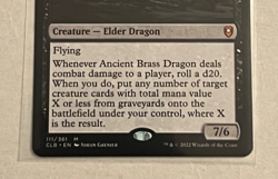 MTG Ancient Brass Dragon - Baldur's Gate - #111 - Image 3