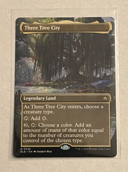 MTG Three Tree City - Borderless - Bloomburrow - #338 - Image 1