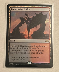 MTG Bloodstained Mire - Foil - Modern Horizons 3 - #216 - Image 1