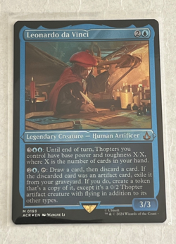 MTG Leonardo da Vinci - Foil Etched - Assassin's Creed - #193 - Image 1