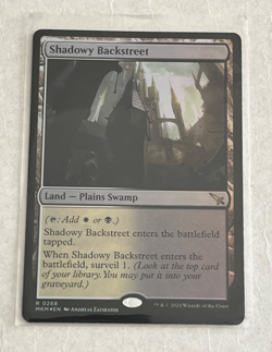 MTG Shadowy Backstreet - Foil - Murders at Karlov Manor - #268 - Image 1