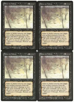 MTG Ashes to Ashes x4 The Dark Common NM/LP Playset - Image 1
