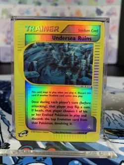 Pokemon Card Aquapolis 138/147 Undersea Ruins Reverse Holo LP - Image 1