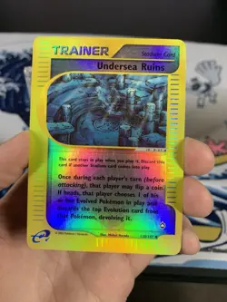 Pokemon Card Aquapolis 138/147 Undersea Ruins Reverse Holo LP - Image 2