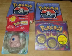 2 1999 Pokemon 2-Player Starter Set With CD, Battling Coins And Mew #151 - Image 1