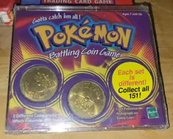 2 1999 Pokemon 2-Player Starter Set With CD, Battling Coins And Mew #151 - Image 4
