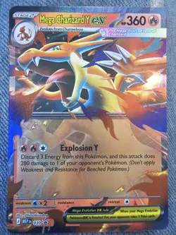 Mega Charizard Y EX 030 Promo – Mega Evolution Tin – Pokemon TCG – NM - Image 1