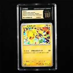 CGC 10 PRISTINE 2025 Pokemon JPN Pikachu 291/SV-P PROMO - Image 1