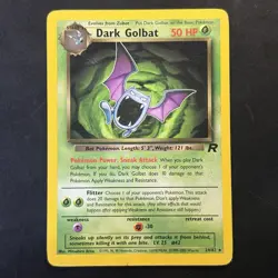 Vintage Pokemon Team Rocket Dark Golbat 24/82 Non-holo Rare WotC 2000 - Image 1