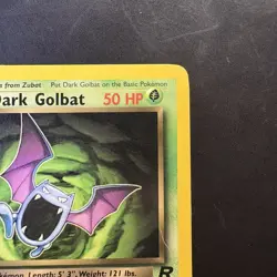 Vintage Pokemon Team Rocket Dark Golbat 24/82 Non-holo Rare WotC 2000 - Image 3
