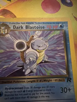 Pokemon TCG Dark Blastoise Non-Holo Rare 20/82 Team Rocket MP Vintage Pokemon - Image 5