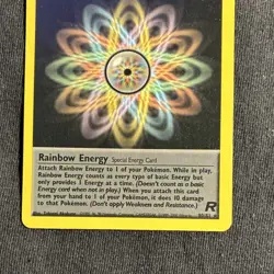 Rainbow Energy 80/82 Team Rocket 1st Edition Rare 2000 Wizards Pokemon English - Image 3