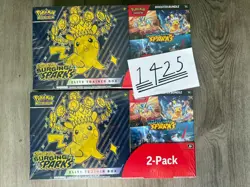 Pokemon Surging Sparks Elite Trainer Box Booster Bundle Costco 2-Pack - Lot of 2 - Image 1