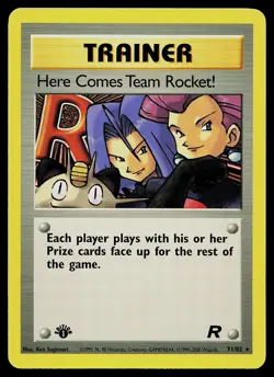 Pokemon Card - Here Comes Team Rocket! Team Rocket 71/82 Rare 1st Edition - Image 1
