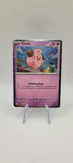 Pokemon TCG: Cleffa SVP 095 Cosmos Holo Black Star Promo Card NM - Image 1