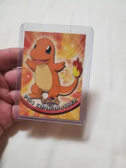 LP 1999 Topps Pokemon TV Animation Series 1 - Charmander #04 Blue Logo Non Holo - Image 1