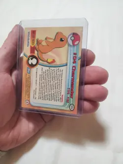 LP 1999 Topps Pokemon TV Animation Series 1 - Charmander #04 Blue Logo Non Holo - Image 2