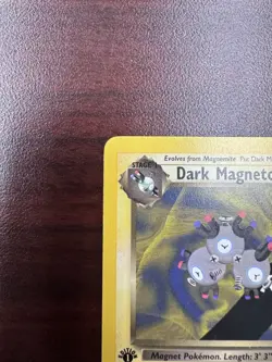 1st Edition DARK MAGNETON 28/82 Team Rocket WoTC Pokemon Card 2000 Wizards LP+ - Image 3