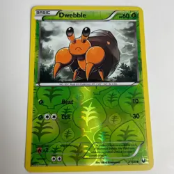 Dwebble 7/108 Dark Explorers Reverse Holo Common Pokemon Light Play+ - Image 3