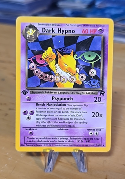 Pokemon Dark Hypno 1st Edition Non-Holo Rare Team Rocket 26/82 MP - Image 1