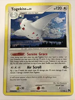 Togekiss 11/106 Great Encounters Holo Pokemon TCG LP Swirl 🔥 - Image 1