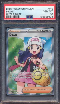 2025 POKEMON PHANTASMAL FLAMES DAWN #118 ULTRA RARE PSA 10! - Image 1
