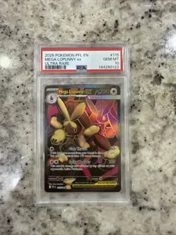 2025 Pokemon Phantasmal Mega Lopunny ex Ultra Rare PSA 10 - Image 1