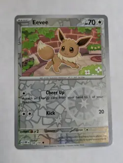 Eevee 166/197 Sv03: Obsidian Flames Reverse Holo Pokemon TCG - NM - Image 1