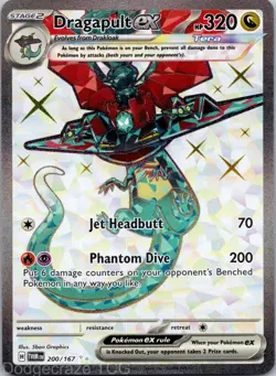 Dragapult ex 200/167 Ultra Rare Twilight Masquerade Pokemon NM - Image 1
