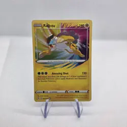 2020 Pokemon Sword Shield Vivid Voltage Raikou AR Amazing Rare #50/185 - NM - Image 1