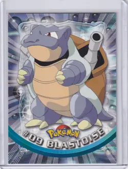Blastoise Topps Pokemon #09 Red logo - Image 1