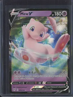 Pokemon Mew V Ultra Rare Holo SWSH03: Darkness Ablaze 069/189 LP - Image 1