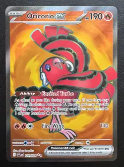 Oricorio ex 110/094 Ultra Rare Phantasmal Flames Pokemon TCG NM - Image 1