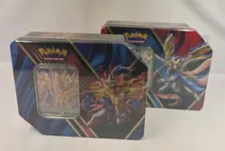 Pokemon TCG Sealed Tin Box Set Zacian V Zamazenta V Legends of Galar Tin (2020) - Image 1