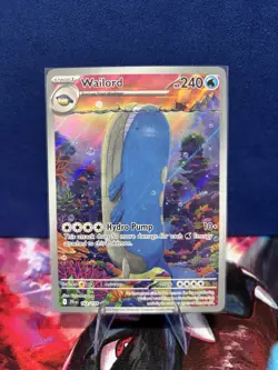 Pokemon Wailord 162/159 SV09 Journey Together Illustration Rare Holo Near Mint - Image 1