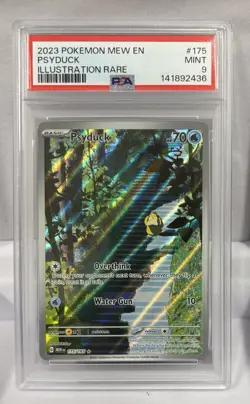 Pokemon English Psyduck 175/165 Scarlet & Violet 151 IR PSA 9 - Image 1