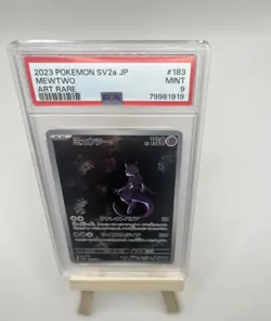 2023 Pokemon SV2a JP #183 Mewtwo Art Rare PSA 9 - Image 1