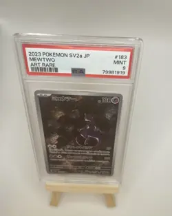 2023 Pokemon SV2a JP #183 Mewtwo Art Rare PSA 9 - Image 2