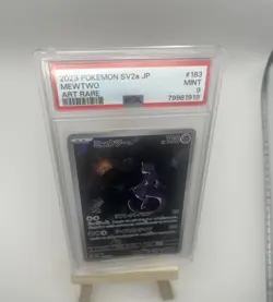 2023 Pokemon SV2a JP #183 Mewtwo Art Rare PSA 9 - Image 3