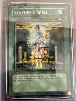 2007 Yu-Gi-Oh! 1st Edition Synthesis Spell Strikes Of Neos #EN043 PSA 2.5 Good+ - Image 4