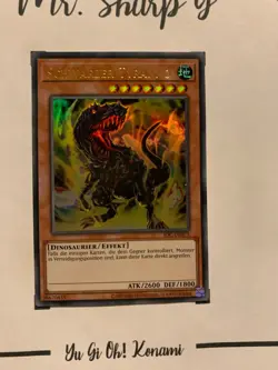 SCHWARZER TYRANNO - IOC-DE075 DEUTSCH Yu-Gi-Oh! CARD ULTRA RARE HOLO KONAMI TCG - Image 4